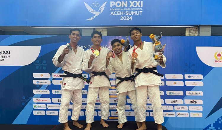 Atlet Judo Polri Sumbang Emas Untuk Provinsi Bali di Pon XXI Aceh Sumut