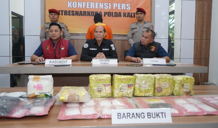 Komitmen Dukung Program Asta Cita, Polda Kaltim Ungkap Kasus 8 Kilogram Sabu