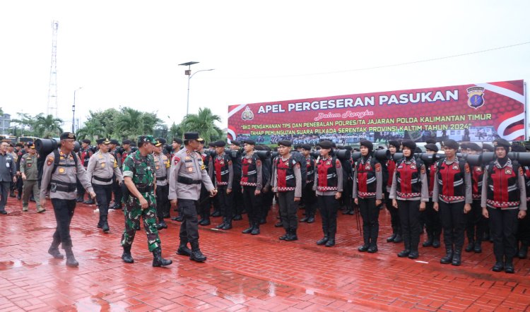 Kapolda Kaltim Lepas 1.631 Personel Pengamanan TPS