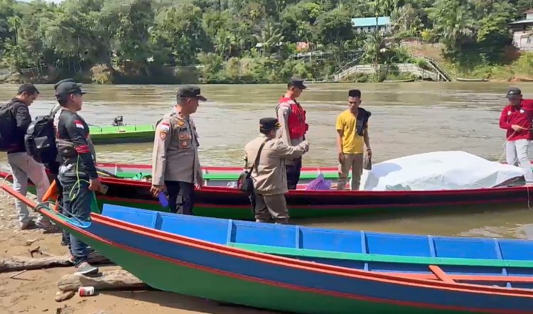 Polres Mahulu Pastikan Distribusi Logistik Pilkada di Long Apari Berjalan Lancar