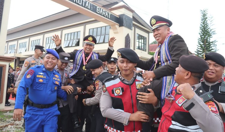 Eko dan Pujiono Purna Tugas, Kapolres Kubar: Jangan Lupa Polri Tempat Kita Dibesarkan