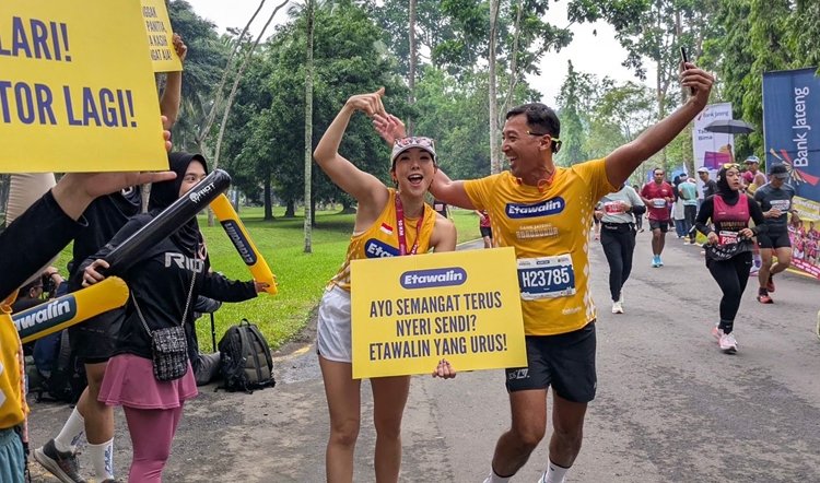 Bersama Gisella, Etawalin Dukung Borobudur Marathon Untuk Inspirasi Hidup Sehat