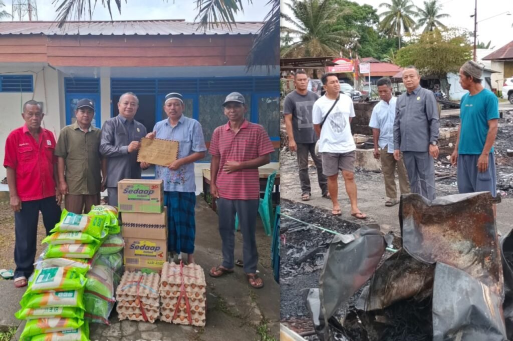 PAN Peduli Rakyat, H Agus dan Nanang Serahkan Bantuan Musibah Kebakaran di Long Iram