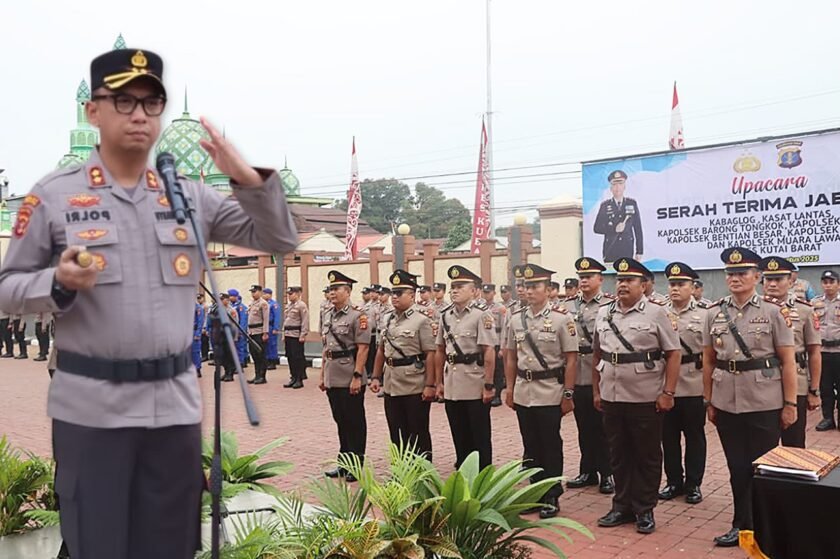Kapolres Kubar Lakukan Rotasi Jabatan  Dua PJU dan Lima Kapolsek Berganti