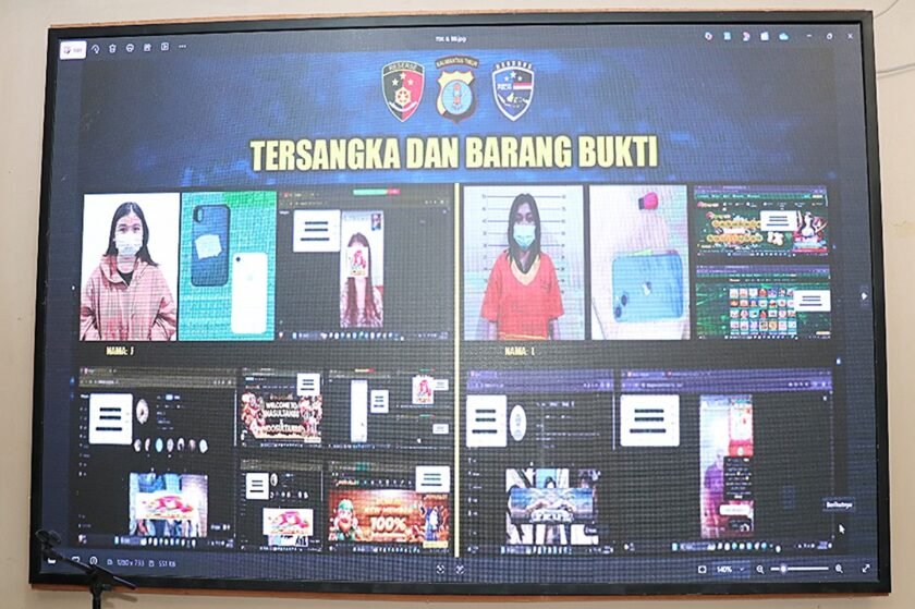 Jadi Bandar Judi Online, Dua Wanita Samarinda Balikpapan Diamankan Polda Kaltim