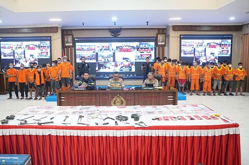 Polda Kaltim Ungkap 95 Tersangka Curanmor Jaran Mahakam 2025