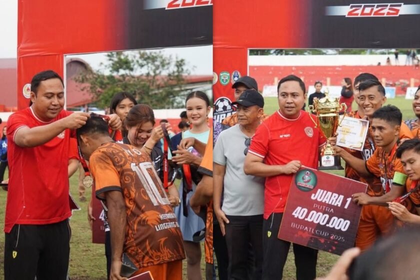 Dekati Sepakbola Jauhi Narkoba, Linggang Bigung Raih Juara Bupati Cup 2025 Kutai Barat