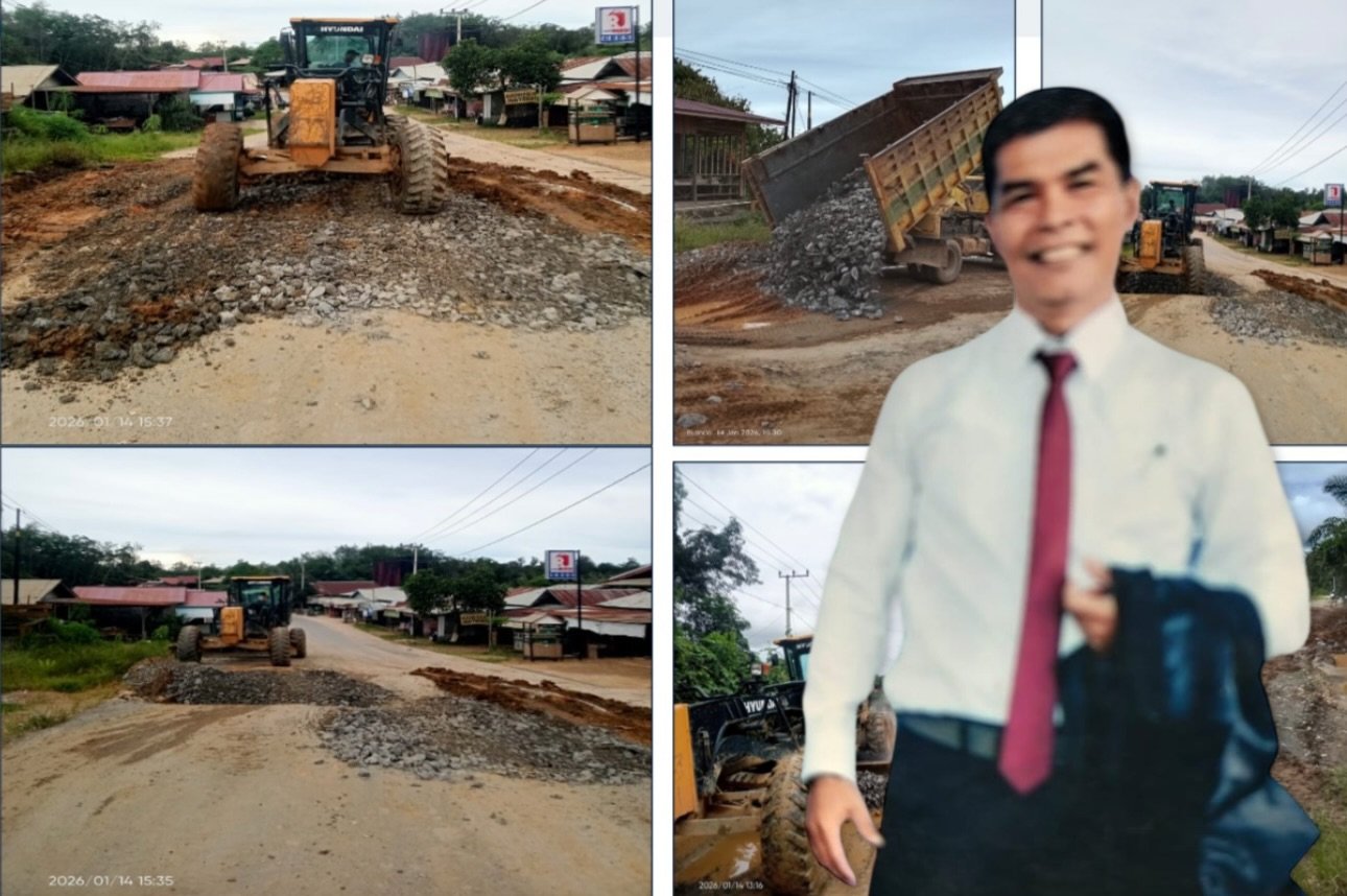 Menampik Opini Subjektif, Ternyata PT KAS Group Kucurkan Dana Miliaran Untuk Perbaikan Ruas Jalan Nasional di Kubar