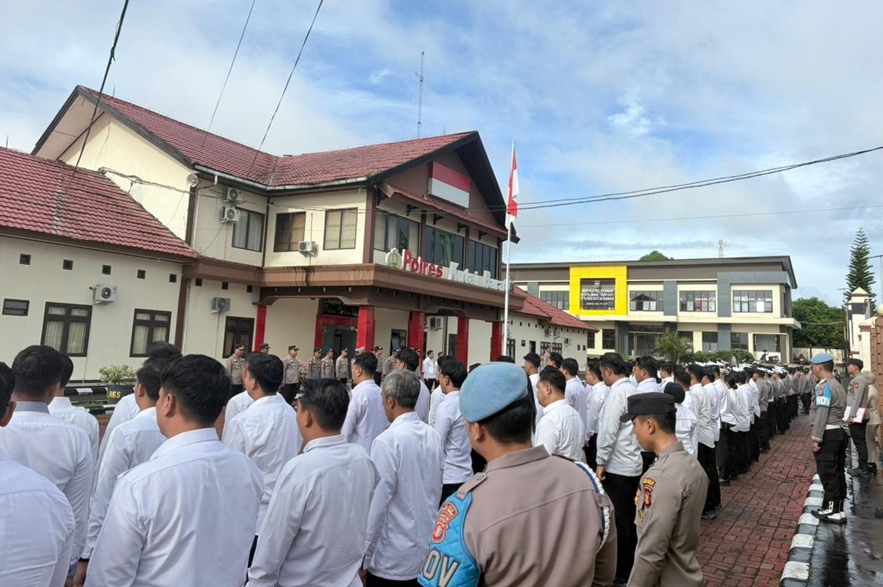 Wakapolres Kubar Tanamkan Disiplin dan Profesional ke Anggotanya