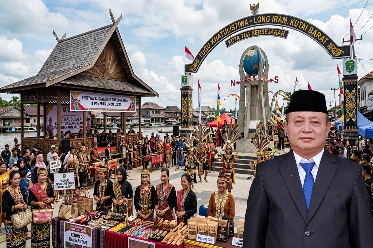 Perkuat Identitas "Kota Tua" Tugu Khatulistiwa Long Iram Diproyeksikan Jadi Landmark Baru Kutai Barat